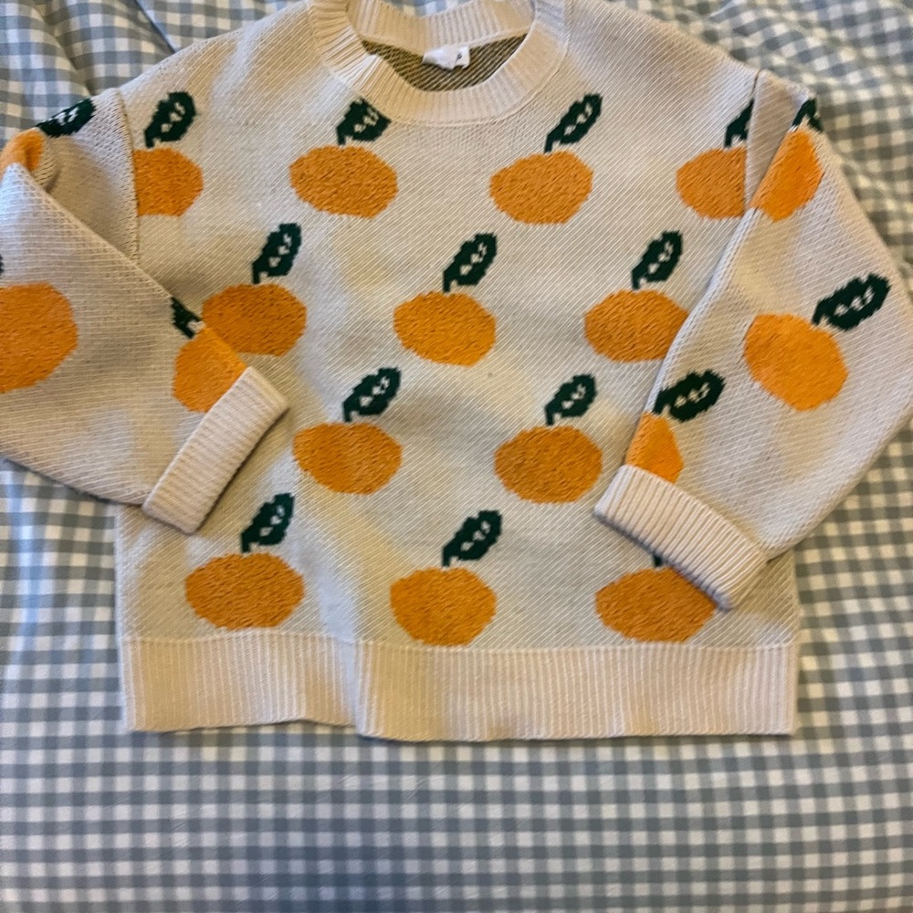 Orange Pattern Sweater